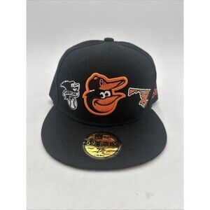 New Era 59Fifty Baltimore Orioles Embroidered Maryland Outline Hat Fitted 7-5/8